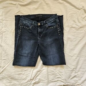Rock & Republic Dark Blue Studded Skinny Jeans